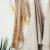 towels hanging on a wall near a plant